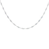 Singapore mesh silver necklace