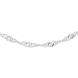 Singapore mesh silver necklace
