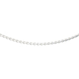 Egyptian mesh silver necklace