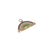 Charms doré arc en ciel coloré "paradise"