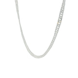 Collier argent 925 maille singapour 75 cm
