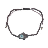 Bracelet cordon violine main de Fatma violine