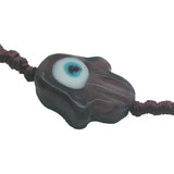 Bracelet cordon violine main de Fatma violine