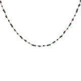 Collier doré avec rubis zoisite 50 cm