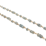 Collier doré avec labradorite 50 cm