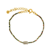 Golden duo stone bracelet
