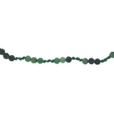 Collier doré avec rubis zoisite et noeuds verts 42 cm