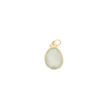 Charms doré prehnite cerclée de doré