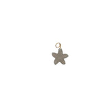 Charms doré étoile taillée dans du quartz fumé