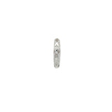 Mini créole fermée argent 925 étoile zircons