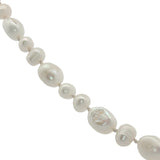 Collier doré perles de culture de différentes tailles 60 cm