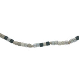 Collier doré perles blanches et noires Miyuki 38 cm