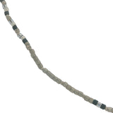 Collier doré perles blanches et noires Miyuki 38 cm