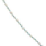 Collier doré améthyste ovale perles de culture 50 cm