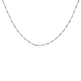Collier doré avec duo opale rose 38 cm
