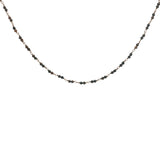 Collier doré avec duo oeil de tigre 38 cm