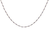 Collier doré avec duo améthyste 38 cm