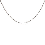 Collier doré avec duo quartz fumé 38 cm