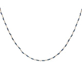 Collier doré avec duo lapis lazuli 38 cm