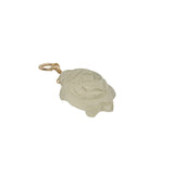 Charms doré tortue taillée dans du quartz citron