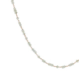 Collier doré avec prehnite 50 cm