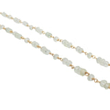Collier doré avec prehnite 50 cm