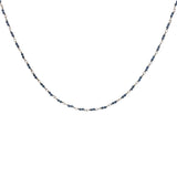 Collier doré avec duo lapis lazuli 50 cm
