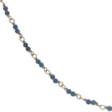 Collier doré avec duo lapis lazuli 50 cm