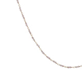 Collier doré avec duo tourmaline rose 50 cm