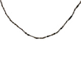 Collier doré perles grises Miyuki 38 cm