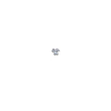 Boucle d'oreilles puce petite fleur avec zircons