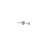 Boucle d'oreilles puce petite fleur avec zircons