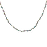 Collier doré perles pastel et perles de culture 75 cm
