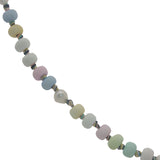 Collier doré perles pastel et perles de culture 75 cm