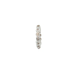 Mini créole fermée argent 925 zircons sertis clos