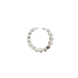 Mini créole fermée argent 925 zircons sertis clos