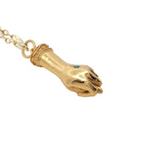 Collier doré Figa zircon turquoise 60 cm