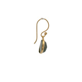 Golden faceted stone earrings