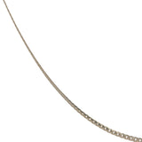 Collier doré maille torsadée plate 60 cm