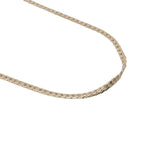 Collier doré maille torsadée plate 60 cm
