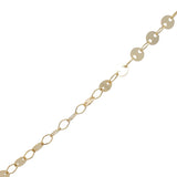 Collier doré arc en ciel paradise 42 cm