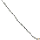 Collier doré pierre de lune avec boules dorées labradorite 60 cm