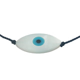 Bracelet doré fil fin oeil nacre ovale