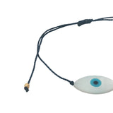 Bracelet doré fil fin oeil nacre ovale