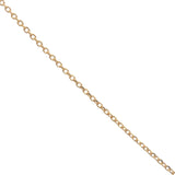 Gold clover stone and zircon necklace