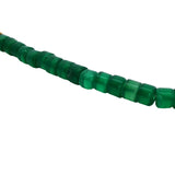 Gold necklace with stone and chains