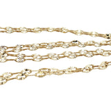 Collier doré médaillon onyx noire zircons 60 cm