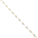 Collier doré croix martelée angles arrondis avec onyx noire 75 cm