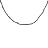 Collier doré avec pierres facettées en iolite 40 cm