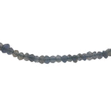Collier doré avec pierres facettées en iolite 40 cm